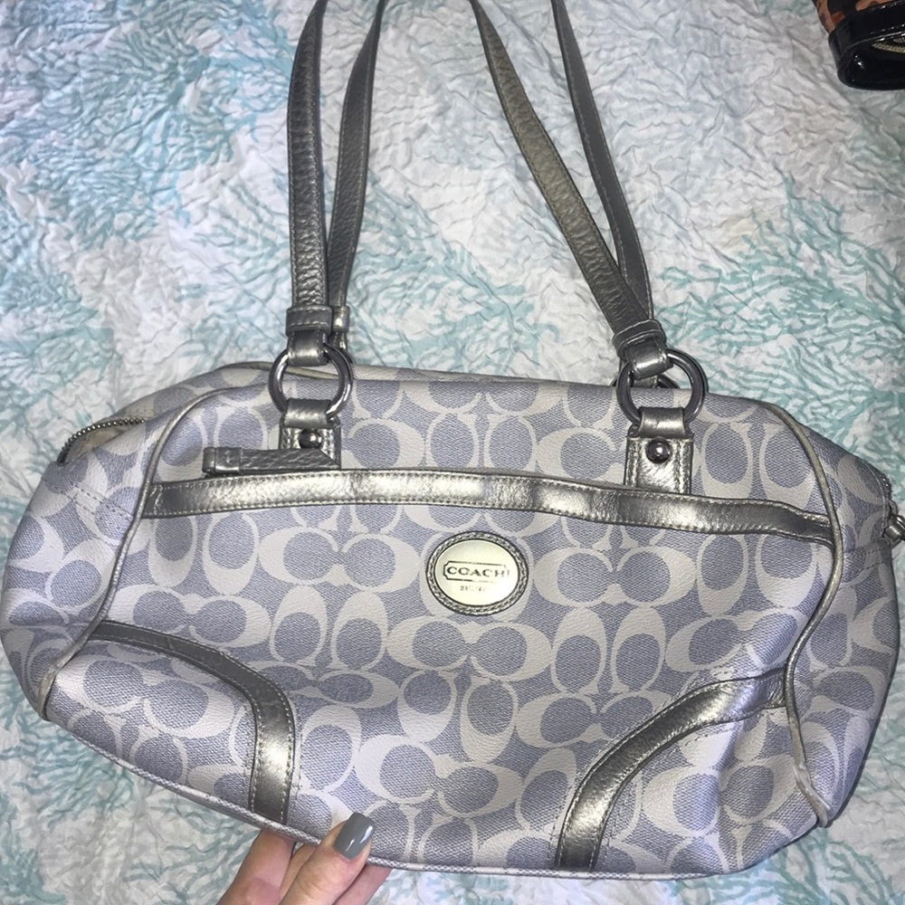 Blue Coach purse